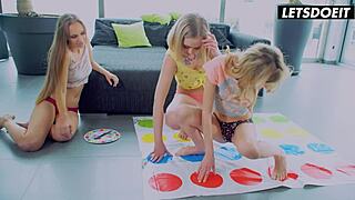 Rebecca Volpetti, Emily Cutie & Kinuski Lesbian Fuck On A Lazy Weekend - A Girl Knows.