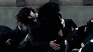 shemale ladyboy masturbates to paralyzer by finger eleven