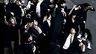 shemale ladyboy masturbates to paralyzer by finger eleven