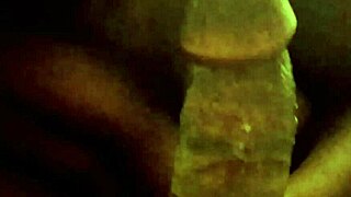 ebony girl gives blowjob to monster cock with big tits bouncing