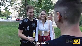 Hey, ever tried eating ass like groceries with a nerdy blonde?