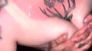 Giving deep blowjob until cumshot