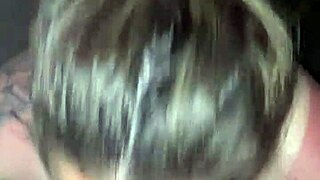 Giving deep blowjob until cumshot