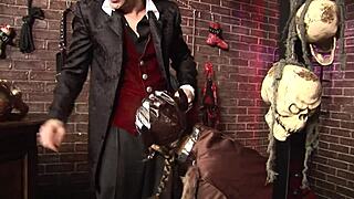 Ever seen a big cock dominate shaved pussy? Watch this girl take it!