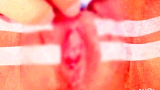 clitoral suction feels amazing with bound bdsm and squirting orgasm