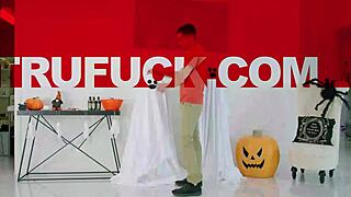 Costume Capers with Lana and Molly Banging Stepbrother in Secret