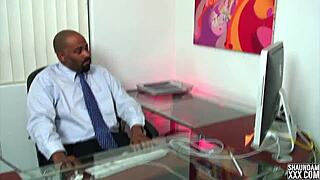 Blonde MILF Sucking Big Cock in Interracial Roleplay Job Trailer