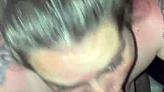 Giving deep blowjob until cumshot