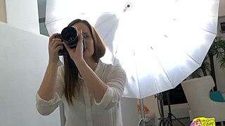 The photoshoot ends with these three sexy lesbians having passionate sex 😍