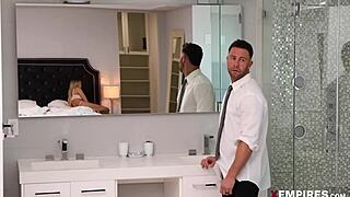 blake blossom gets involved in a cheating affair with a shy petite teen, kissing and fucking