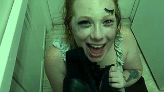 Enthusiastic degradation slut siren eats cum from boot, ahh so messy!