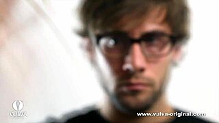 Vulva Original shows a horny blonde girl with dripping wet panties