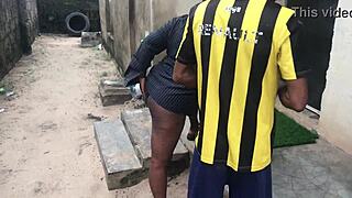 Curvy babe's outdoor sex with oiled tits goes wrong