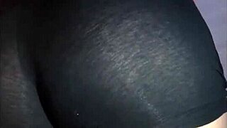 Sleepover With Friend In Mini Black Shorts