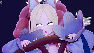 i can't stop watching this wild 3d hentai anime action. it's just too crazy for words!