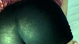 Sleepover With Friend In Mini Black Shorts