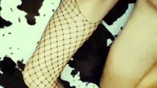 a milf dances striptease and takes monster cock in tight holes