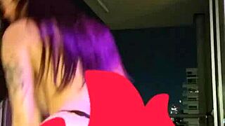 transsexual in crossdressing receives intense anal fucking