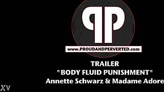 sebastian solo takes brutal body fluid punishment with spanking and choking