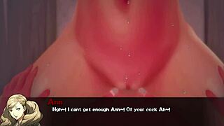 anime character in a playful scenario