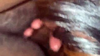 This babe is sucking cock in an intense blowjob scene with her lips wrapped tight