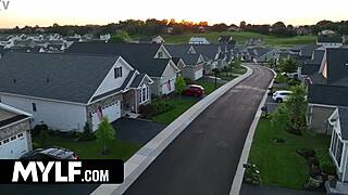 Anna Enjoys Cum Shower With Neighbor And Stepson On Valentines Day