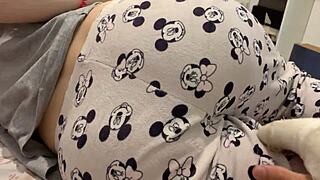My horny pregnant wife begs for a hard pounding session