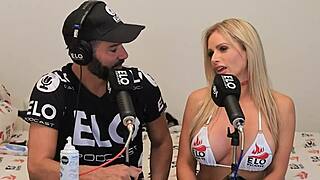 Honey baked melons fucked during Elo podcast interview