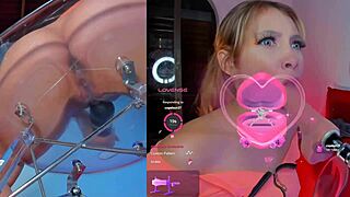 Hey, this Latina girl loves the machine sucking her pussy with a vibrator