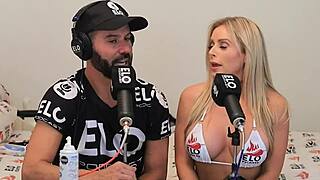 Honey baked melons fucked during Elo podcast interview