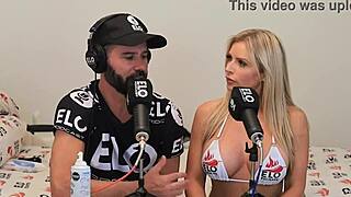 Honey baked melons fucked during Elo podcast interview