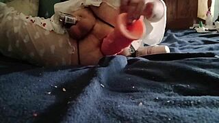 dildo plunges deep into tight anal 😈