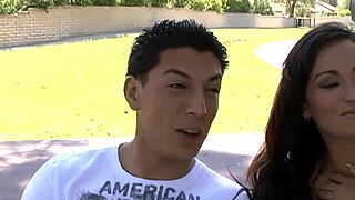 Slutty mom gets deep anal in fishnet stockings