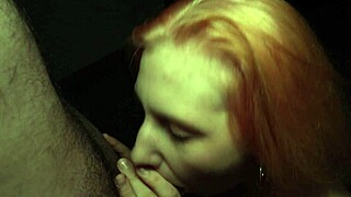 Shaved Redhead Girlfriend Moans in Doggystyle Penetration