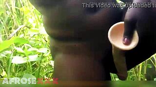 can you believe this ebony pussy getting fucked in the park?