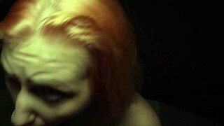 Shaved Redhead Girlfriend Moans in Doggystyle Penetration