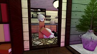 wife cooks me a meal, so i give her my monster cock