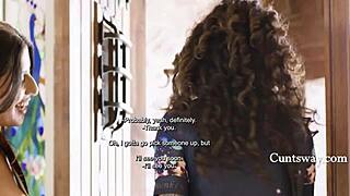 busty teen falls hard for curvier courier in steamy meetup. is this lesbian crush the real deal?