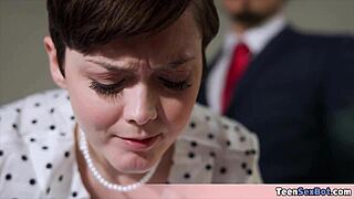 Quickie Fucking the Extra Small 18+ Petite Tomboi Secretary