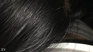 Slow motion blowjob leaves everything wet and tempting.