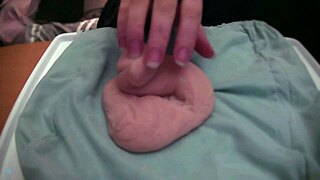 We were just playing with that soft limp fake cock at home, no sound