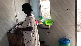 Is Kitchen Sex with Sexy Ebony Maid Freestyle?