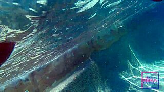 underwater pussy eating in the pool with nina rivera and sully savage