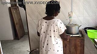 Is Kitchen Sex with Sexy Ebony Maid Freestyle?