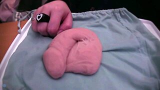 We were just playing with that soft limp fake cock at home, no sound
