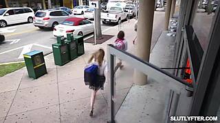 marilyn johnson gets horny and begs the officer to fuck her holes with his big cock