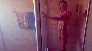 Hey, I'm soaping up my body in the shower, feeling refreshed