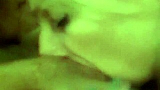 blonde couple enjoys deepthroat and creampie in pov