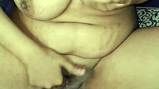 An Indian guy masturbates his hot Bhabhi Alisha until she comes