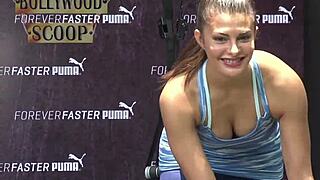 jacqueline fernandez in a hot exercise video, check out my killer workout moves!